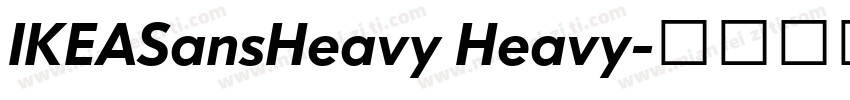 IKEASansHeavy Heavy字体转换